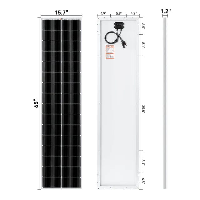 Rich Solar Solar Panels Rich Solar MEGA 130 SLIM | 130 Watt Slim Solar Panel