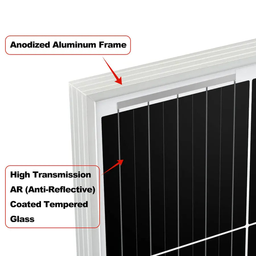 Rich Solar Solar Panel Rich Solar MEGA 200 Watt Monocrystalline Solar Panel | Best 12V Panel for RVs and Off-Grid | 25-Year Output Warranty | UL Certified