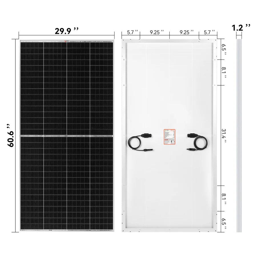 Rich Solar Rich Solar MEGA 250 PRO | 250 Watt Monocrystalline Solar Panel | Best 24V Panel for RVs and Off-Grid | 25-Year Output Warranty | Choose Color Silver or Black