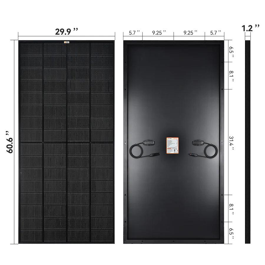 Rich Solar Rich Solar MEGA 250 Watt Monocrystalline Solar Panel | Best 12V Panel for RVs and Off-Grid | 25-Year Output Warranty | UL Certified| Choose Color Silver or Black