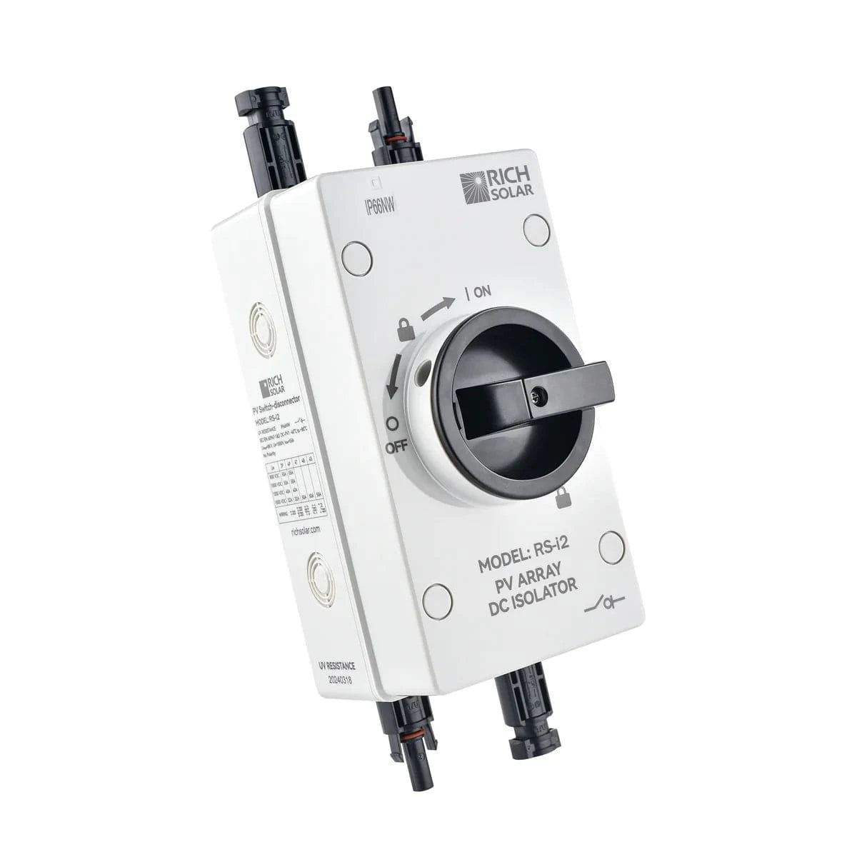 Rich Solar Electrical Wires & Cable Rich Solar | Solar PV DC Quick Disconnect Switch