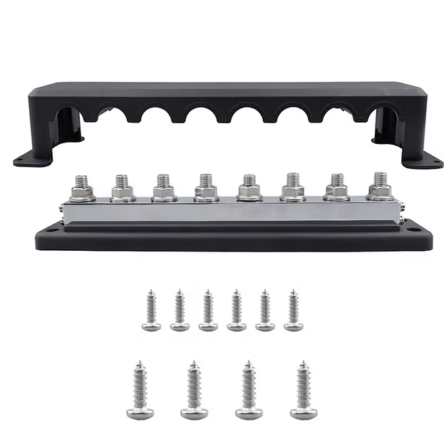 Ruixu Ruixu Busbar | 3/8" (M10) Terminal Studs | One Pair | 600A