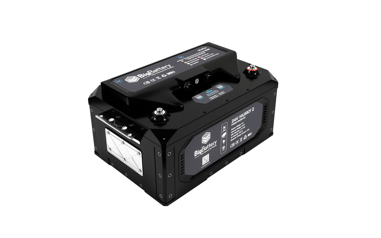 Signature Solar Solar Batteries BigBattery | 24V HUSKY 2 | LiFePO4 Lithium Battery 5.12kWh | For RVs, Camper Vans & Commercial Vehicles