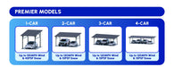 Signature Solar Solar Panels Chiko USA Premier Residential Steel 1-Car Carport | Black | Solar Pergola | Solar Gazebo