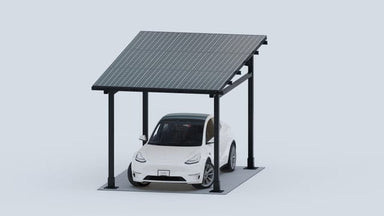 Signature Solar Solar Panels Chiko USA Premier Residential Steel Carport | Black | Solar Pergola | Solar Gazebo