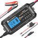 Signature Solar Chargers Eco-Worthy 5A 12V Smart Battery Charger with LCD Display for Lithium (LiFePO4) Batteries