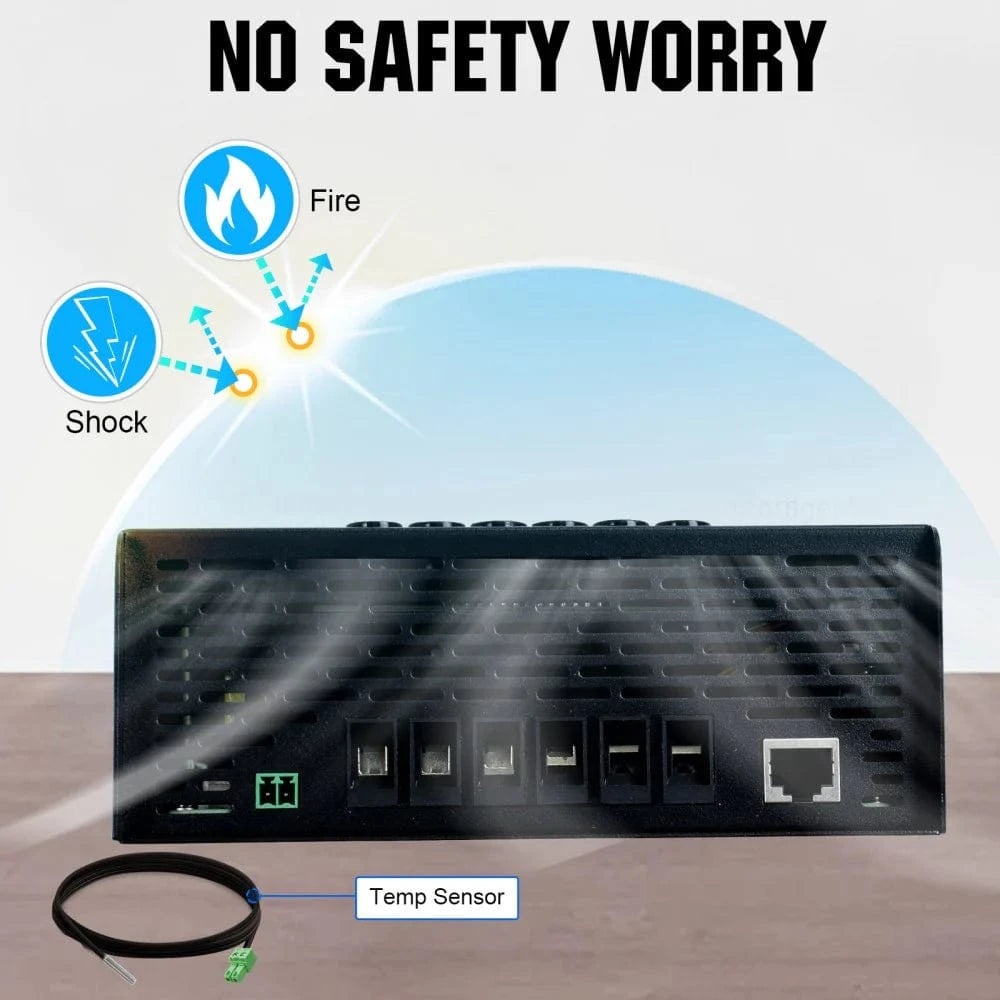 Signature Solar Chargers Eco-Worthy 60A 12/24/36/48V MPPT OLED Display Solar Charge Controller Regulator