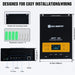 Signature Solar Chargers Eco-Worthy 60A 12/24/36/48V MPPT OLED Display Solar Charge Controller Regulator