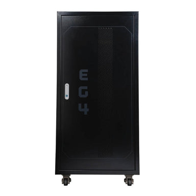 Signature Solar Solar Accessories & Components EG4 Enclosed Battery Rack | 6 Slot | Wheels Included | Bus Bar Covers | Welded (Grey) (Pre-Assembled)