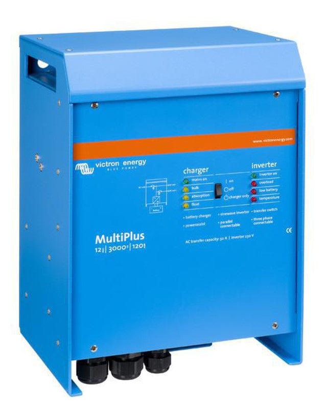 Signature Solar Solar Inverters Victron MultiPlus 12/3000 | 12V Input | 3000VA Output 120V | 120A Charger | Transfer Switch