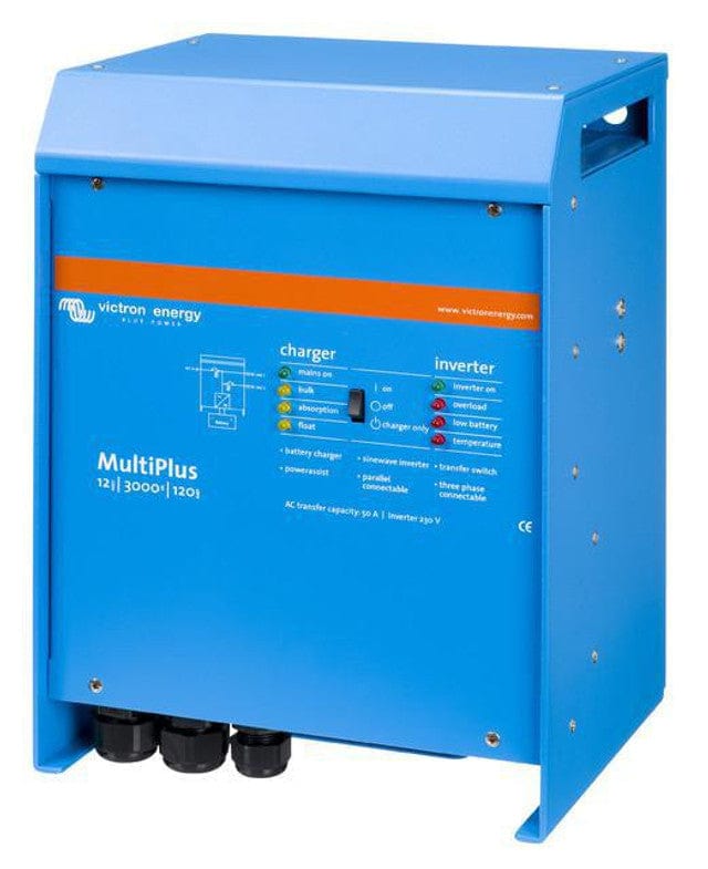 Signature Solar Solar Inverters Victron MultiPlus 12/3000 | 12V Input | 3000VA Output 120V | 120A Charger | Transfer Switch