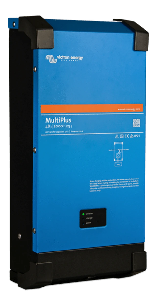 Signature Solar Solar Inverters Victron MultiPlus 48/2000 | 48v Input | 2000VA Output 120V | 25A Charger | Transfer Switch