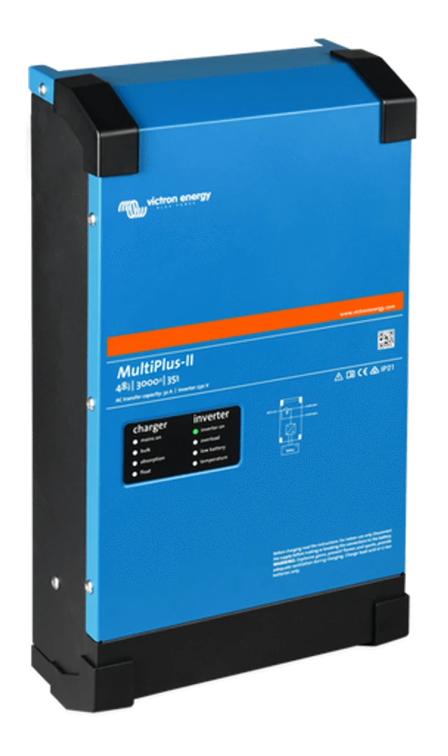 Signature Solar Solar Inverters Victron MultiPlus-II 48/3000 | UL Listed | 48V Input | 3000VA Output 120V | 35A Charger | Transfer Switch