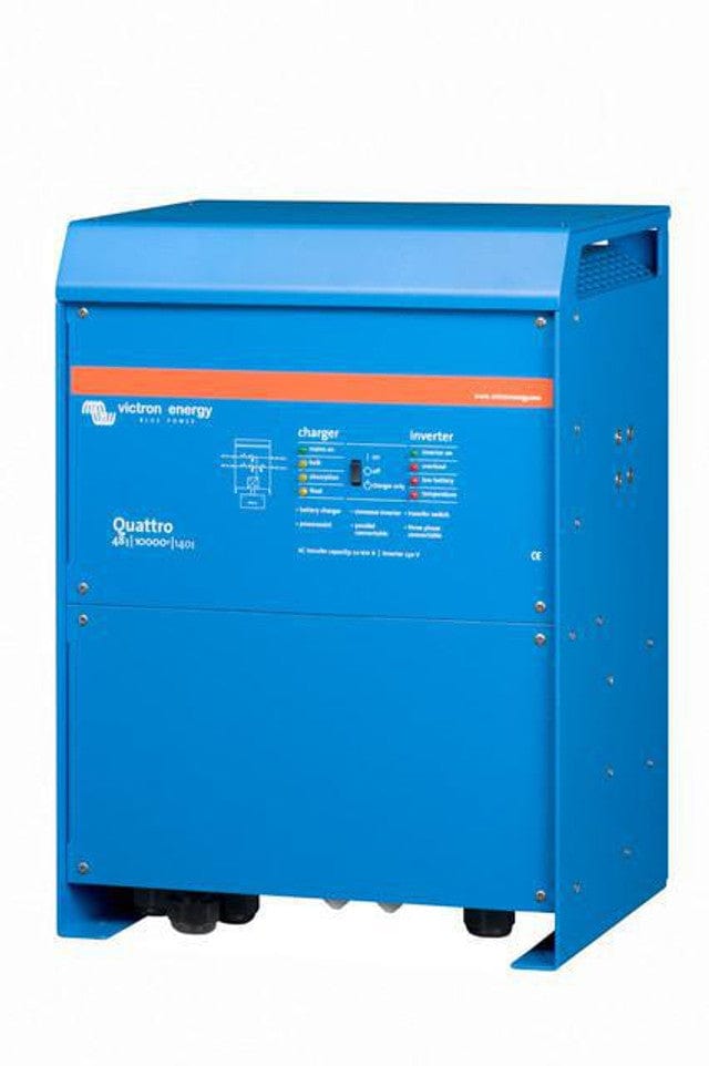Signature Solar Solar Inverters Victron Quattro 48/10000 | 48V Input | 10000VA Output 120V | 140A Charger | Transfer Switch