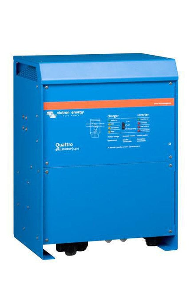 Signature Solar Solar Inverters Victron Quattro 48/10000 | 48V Input | 10000VA Output 120V | 140A Charger | Transfer Switch