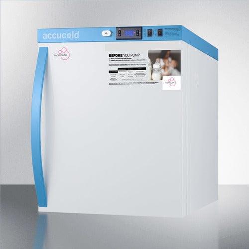 Summit Refrigerators Accucold 1 Cu.Ft. Countertop MOMCUBE® Breast Milk Refrigerator MLRS1MC