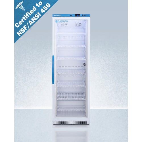 Summit Refrigerators Accucold 15 Cu.Ft. Upright Vaccine Refrigerator, Certified to NSF/ANSI 456 Vaccine Storage Standard ARG15PV456