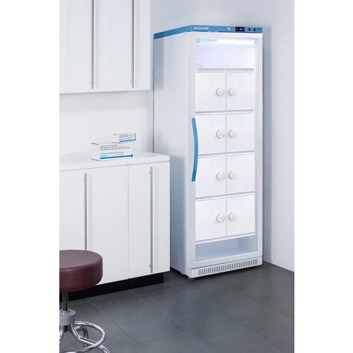 Summit Refrigerators Accucold 15 Cu.Ft. Upright Vaccine Refrigerator with Interior Lockers ARG15PVLOCKER