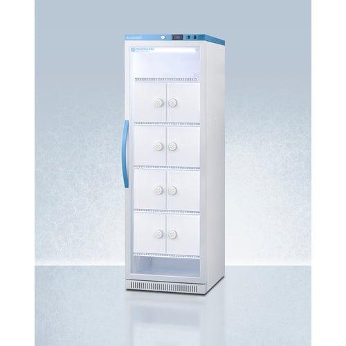 Summit Refrigerators Accucold 15 Cu.Ft. Upright Vaccine Refrigerator with Interior Lockers ARG15PVLOCKER