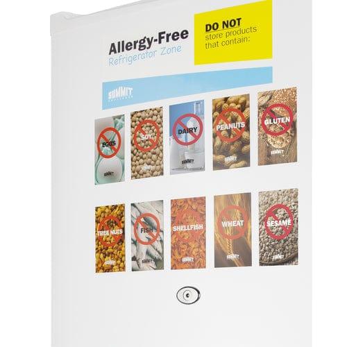 Summit Refrigerators Accucold 19" Wide Allergy-Free All-Refrigerator AZAR2W