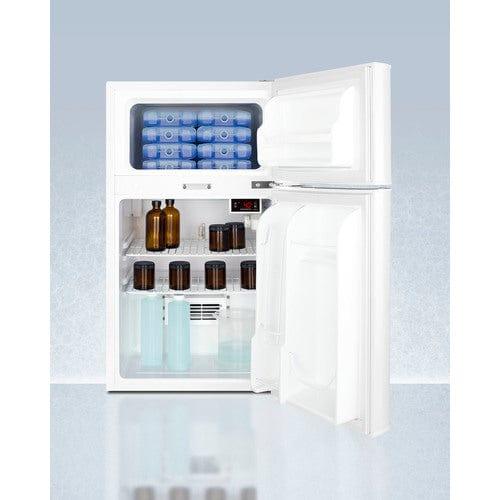 Summit Refrigerators Accucold 19&quot; Wide General Purpose Refrigerator-Freezer, ADA Height AGP34RFLCALADA