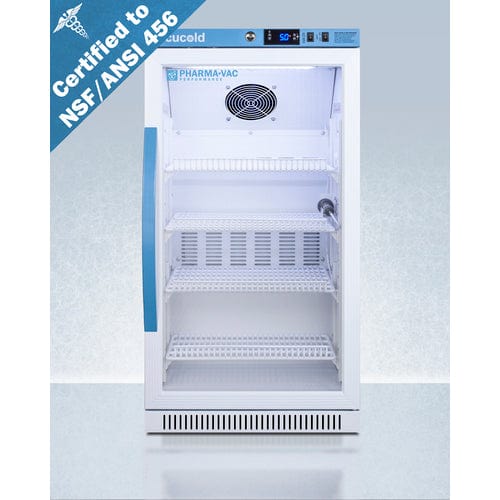 Summit Refrigerators Accucold 2.83 Cu.Ft. ADA Height Vaccine Refrigerator, Certified to NSF/ANSI 456 Vaccine Storage Standard ARG31PVBIADA456