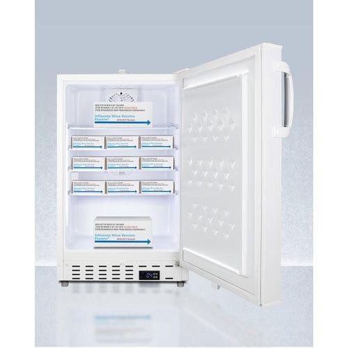 Summit Refrigerators Accucold 20&quot; Wide Built-In Healthcare All-Refrigerator, ADA Compliant ADA404REFAL