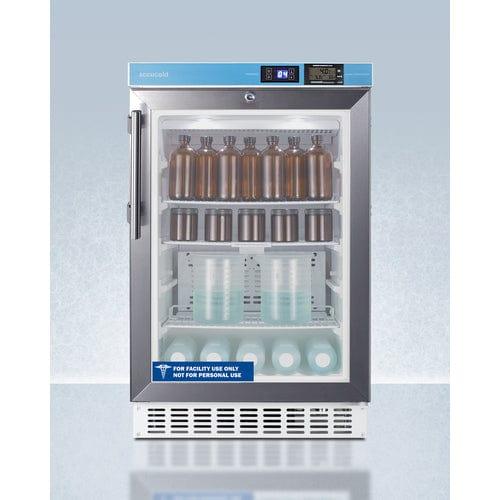 Summit Refrigerators Accucold 20" Wide Built-In Pharmacy All-Refrigerator, ADA Compliant ACR46GLCAL