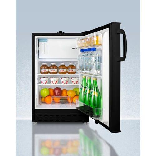 Summit Refrigerators Accucold 20&quot; Wide Built-in Refrigerator-Freezer, ADA Compliant ADA302BRFZ