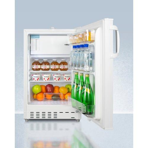 Summit Refrigerators Accucold  20" Wide Built-in Refrigerator-Freezer, ADA Compliant ADA302RFZ