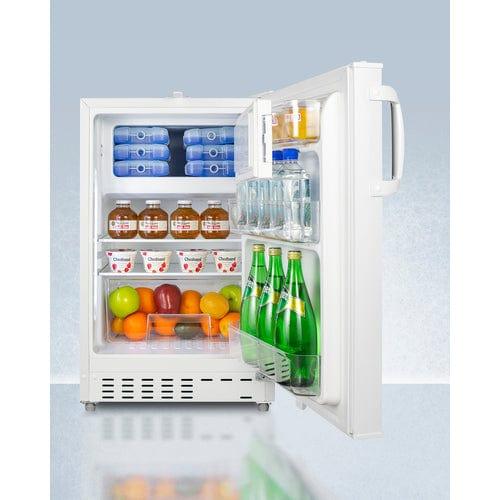 Summit Refrigerators Accucold  20" Wide Built-in Refrigerator-Freezer, ADA Compliant ADA302RFZ
