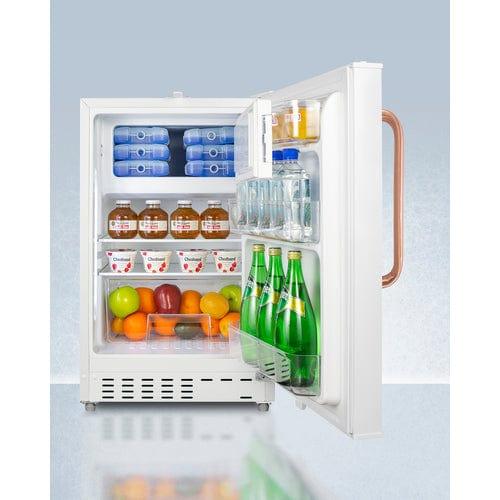 Summit Refrigerators Accucold 20" Wide Built-in Refrigerator-Freezer, ADA Compliant ADA302RFZTBC