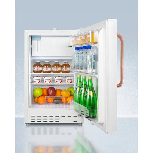 Summit Refrigerators Accucold 20&quot; Wide Built-in Refrigerator-Freezer, ADA Compliant ADA302RFZTBC