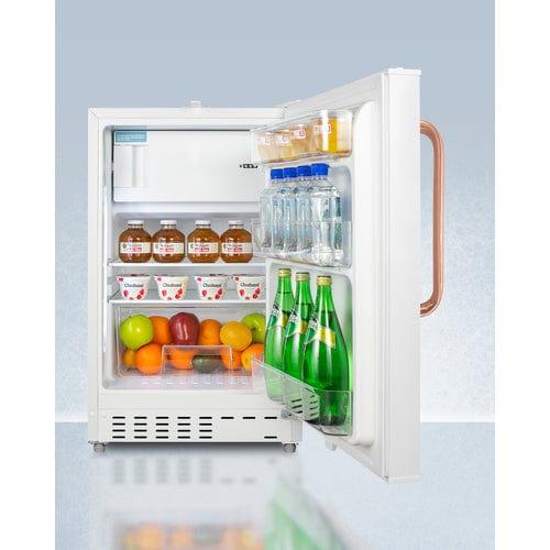 Summit Refrigerators Accucold 20" Wide Built-in Refrigerator-Freezer, ADA Compliant ADA302RFZTBC