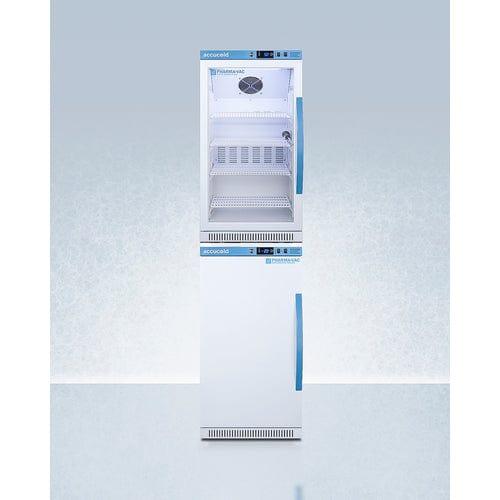 Summit Refrigerators Accucold 20&quot; Wide Performance Series All-Refrigerator/All-Freezer Combination ARG31PVBIADA-AFZ2PVBIADASTACKLHD