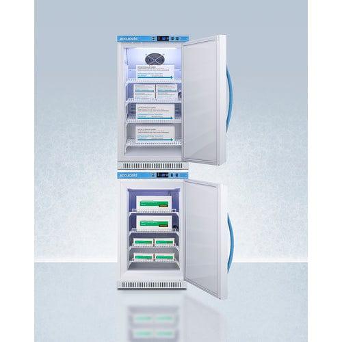 Summit Refrigerators Accucold 20" Wide Performance Series All-Refrigerator/All-Freezer Combination ARS32PVBIADA-AFZ2PVBIADASTACK