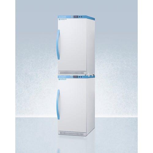 Summit Refrigerators Accucold 20&quot; Wide Performance Series All-Refrigerator/All-Freezer Combination ARS32PVBIADA-AFZ2PVBIADASTACK