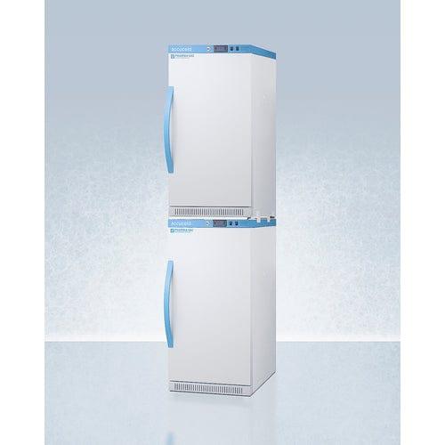 Summit Refrigerators Accucold 20" Wide Performance Series All-Refrigerator/All-Freezer Combination ARS32PVBIADA-AFZ2PVBIADASTACK