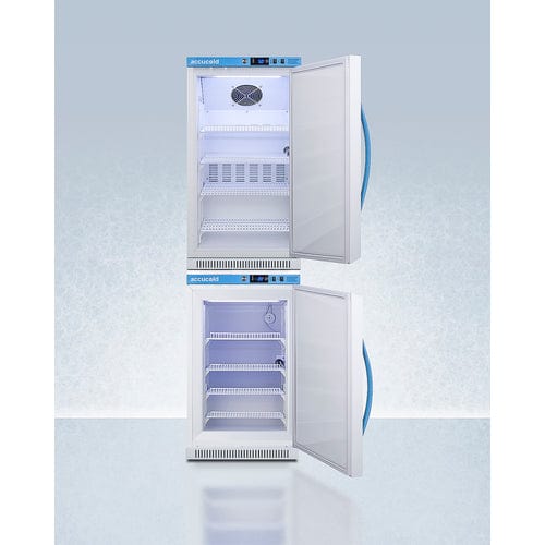 Summit Refrigerators Accucold 20" Wide Performance Series All-Refrigerator/All-Freezer Combination ARS32PVBIADA-AFZ2PVBIADASTACK