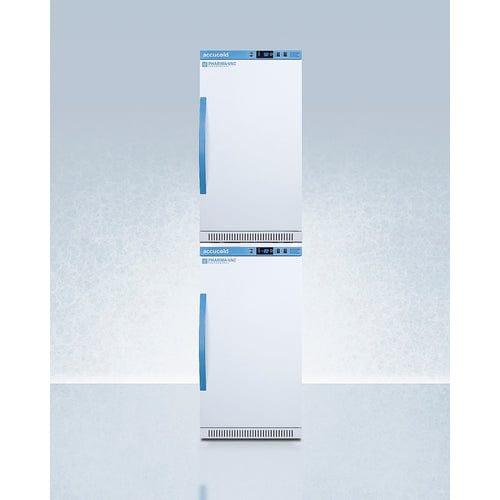 Summit Refrigerators Accucold 20&quot; Wide Performance Series All-Refrigerator/All-Freezer Combination ARS32PVBIADA-AFZ2PVBIADASTACK