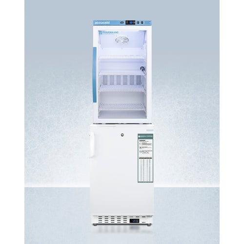 Summit Refrigerators Accucold 20&quot; Wide Vaccine Refrigerator/Freezer Combination ARG3PV-ADA305AFSTACK