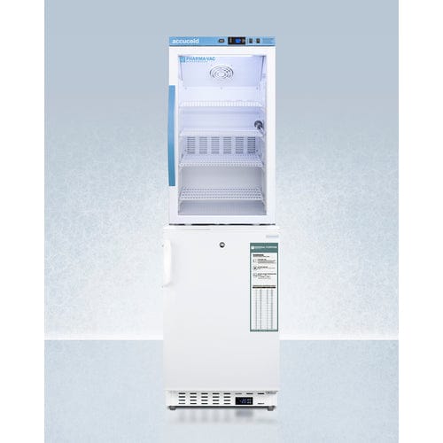 Summit Refrigerators Accucold 20" Wide Vaccine Refrigerator/Freezer Combination ARG3PV-ADA305AFSTACK