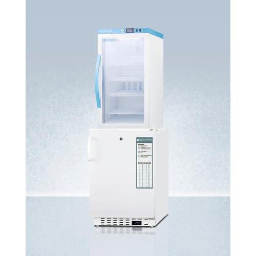 Summit Refrigerators Accucold 20&quot; Wide Vaccine Refrigerator/Freezer Combination ARG3PV-ADA305AFSTACK