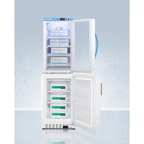 Summit Refrigerators Accucold 20&quot; Wide Vaccine Refrigerator/Freezer Combination ARG3PV-ADA305AFSTACK