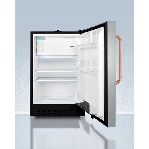 Summit Refrigerators Accucold 21&quot; Wide Built-in Refrigerator-Freezer, ADA Compliant ADA302BRFZSSTBC