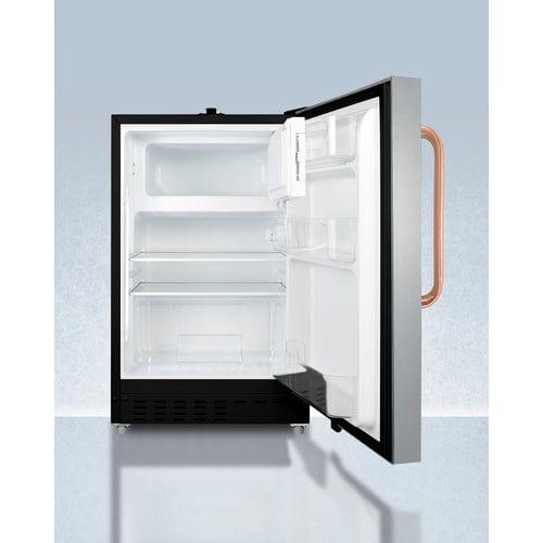 Summit Refrigerators Accucold 21&quot; Wide Built-in Refrigerator-Freezer, ADA Compliant ADA302BRFZSSTBC