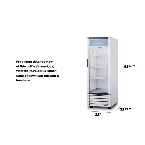 Summit Refrigerators Accucold 21&quot; Wide Pharmacy Refrigerator ACR82L
