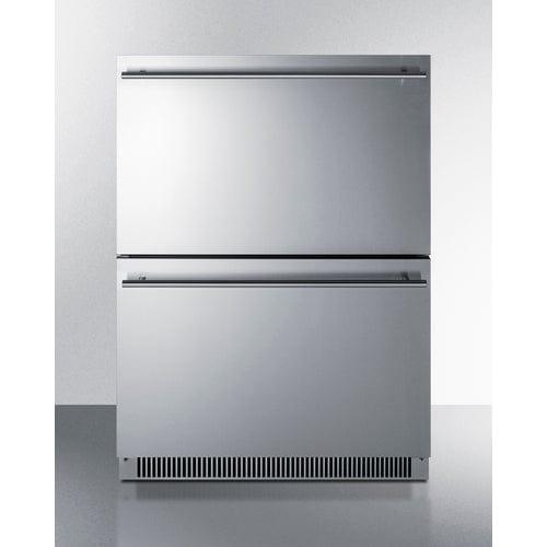 Summit Refrigerators Accucold 24&quot; Wide 2-Drawer All-Freezer, ADA Compliant ADFD2D24PNR