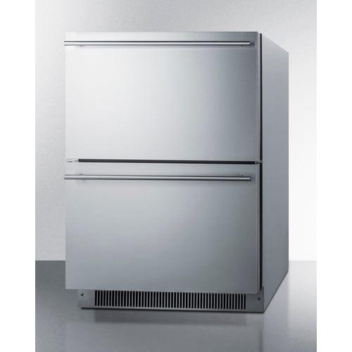 Summit Refrigerators Accucold 24&quot; Wide 2-Drawer All-Freezer, ADA Compliant ADFD2D24PNR