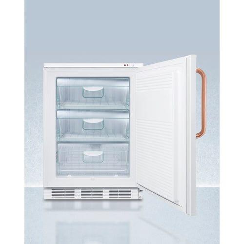 Summit Pharmacy Freezer Accucold 24&quot; Wide All-Freezer with Antimicrobial Pure Copper Handle VT65MLTBC